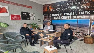 Soma İlçe Emniyet Müdürü Erden muhtarlara ziyaret