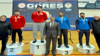 SUBÜden güreşte gümüş madalya geldi