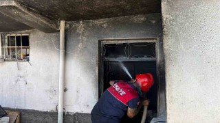 Sungurluda evde çıkan yangın paniğe sebep oldu