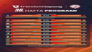 Süper Ligde 36. haftanın programı açıklandı