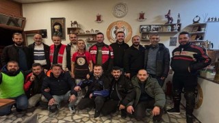 Tavşanlılı motorculardan Kahveci Aliye sürpriz ziyaret