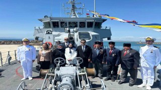 TCG Akçakoca mayın avlama gemisi Enez Limanına ziyarete açıldı