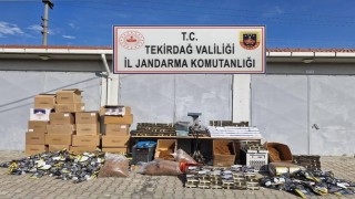 Tekirdağda 240 bin makaron ve 220 kilo tütün ele geçirildi