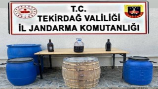 Tekirdağda jandarmadan kaçak içki ve tütün operasyonu