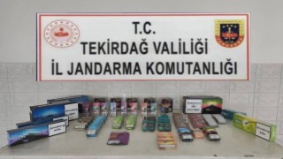Tekirdağda kaçak sigara ve elektronik sigara operasyonu