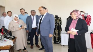 Tepecik ve Kuruçayda el emeği göz nuru eserler sergilendi