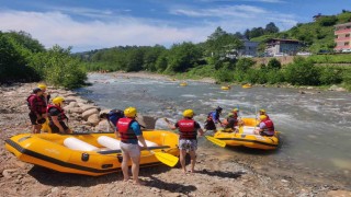 Trabzonun ilk rafting parkuru açıldı