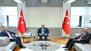 TŞOF Başkanı Yiğinerden Bakan Uraloğluna teşekkür ziyareti