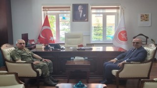 Tuğgeneral Fatih Dağlıdan İl Müftüsü Lütfü İmamoğluna nezaket ziyareti