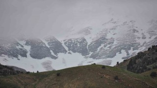 Tuncelide yüksek kesimlere kar yağdı