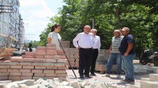 Turgutlunun yollarında çalışmalar devam ediyor