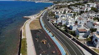 Turgutreis yolu yenilendi