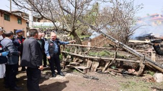 Vali Ali Çalgan: Yangından etkilenen vatandaşlarımızın yaraları en kısa sürede sarılacak 0