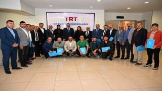 Vali Çiftçiden TRTye teşekkür ziyareti