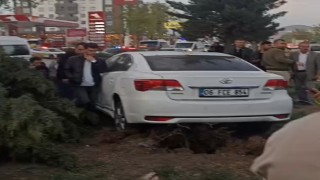 Vanda kontrolden çıkan araç ağaca çarptı: 2 yaralı