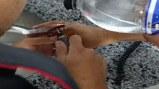 Vatandaşın Parmağına Sıkışan Yüzük, İtfaiye Ekiplerince Çıkarıldı