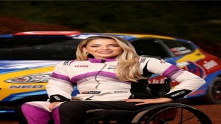 Vestelden kadın ralli pilotu Kübra Denizci Keskine destek