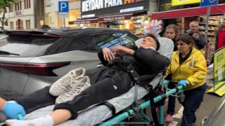 Yağmur nedeniyle kayganlaşan yolda motosiklet kaza yaptı: 1 yaralı