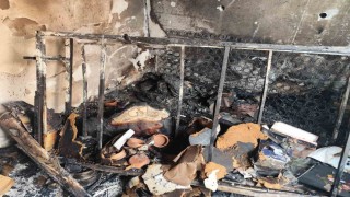 Yangında çakmak doldurma tüpleri patladı: 1 yaralı