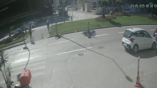 Yaya geçidinde dehşet anları...