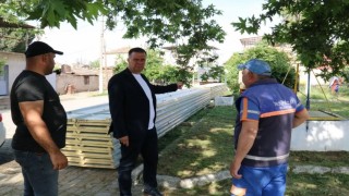 Yenipazardaki parklar, meydanlar ve cadde güzelleşiyor