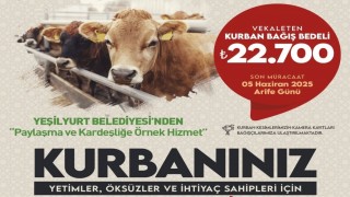 Yeşilyurt Belediyesinden kurban bağışı hizmeti