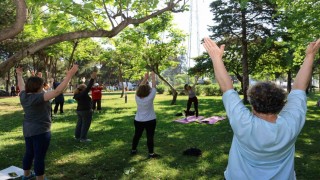 Yunusemrede açık havada spor etkinliği başladı