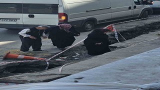 Zonguldakta alt yapı çalışması tehlikeye davetiye çıkartıyor