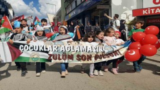 Zulmün karşısında çocukların vicdanı yürüdü