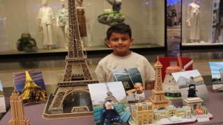 7 yaşındaki küçük sanatçı, gezdiği yerlerin maketlerini yaptı