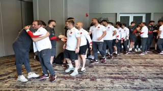 A Milli Takımda bayramlaşma töreni yapıldı