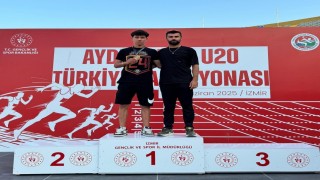 Adil Sani Konukoğlu Spor Lisesi öğrencisi Furkan Kanlı atletizmde Türkiye şampiyonu oldu