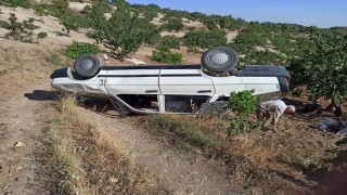 Adıyamanda otomobil takla attı: 1 yaralı