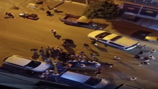 Adıyamanda taşlı sopalı kavga kamerada: 10 yaralı