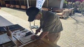 Ahşap kursiyerlerin el emeği festivalde sergileniyor