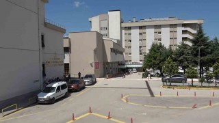 Amasyada hastane deposuna giren yılan yakalandı