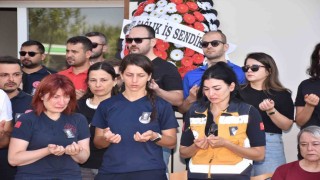Ambulans şoförü Erkeyi mesai arkadaşları son yolculuğuna uğurladı