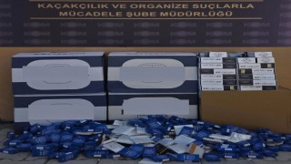 Anamurda 66 bin adet kaçak makaron ele geçirildi
