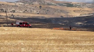 Anız yangını korkuttu