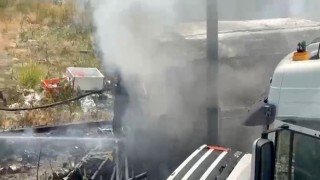 Ankarada konteyner yangını paniğe neden oldu