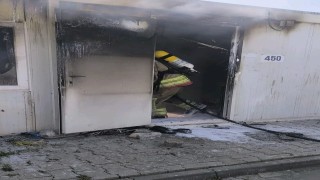 Antakyada konteyner yangını