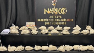 Antalyada 15 kilogram eroin ele geçirildi
