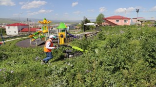 Ardahan Belediyesinden park ve bahçelerde bakım çalışması