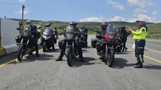 Ardahan motosiklet sürücülerine yönelik denetim yapıldı