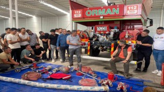 Aydında orman yangını ile mücadelede görev alacak personele eğitim verildi