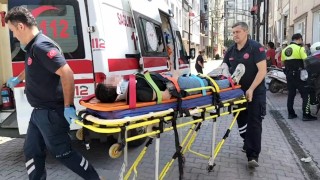 Bafrada motosiklet kazası: 2 yaralı