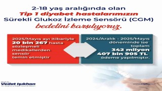 Bakan Işıkhan: Tip 1 Diyabet hastalarının glukoz izlem cihazlarında 343 milyon liraya yakın bedeli karşıladık