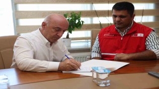 Başkan Bıyık, Gazze için kurban bağışında bulundu