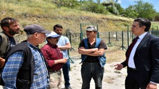 Başkan Durguttan hayvan pazarında Kurban Bayramı öncesi inceleme