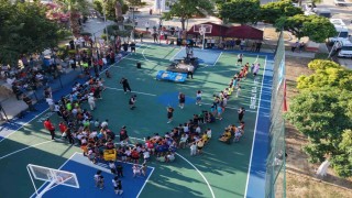Başkan Zencirci gençlere sözünü tuttu, basket sahasını açtı